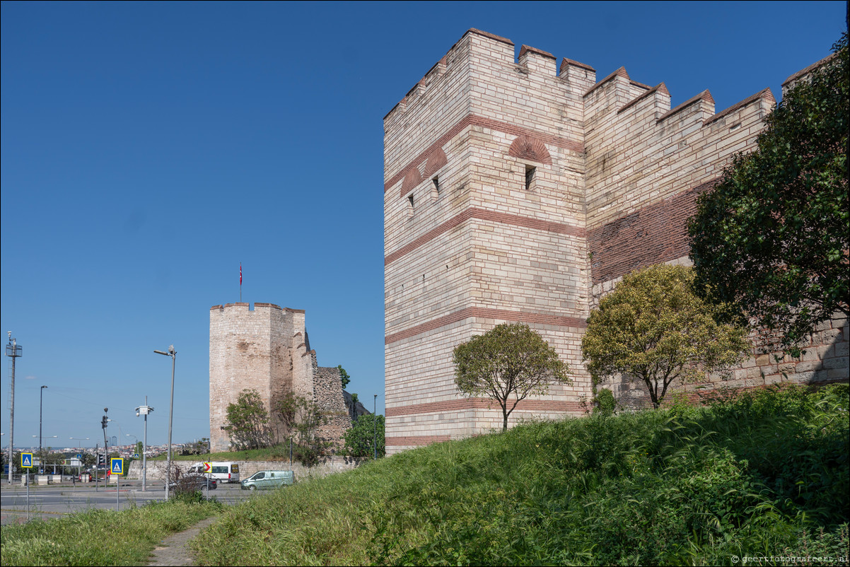 Istanbul Constantinopel Constantinople Landmuren Muur van Theodosius Theodosian Walls